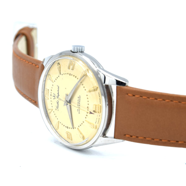 1950s Smiths Imperial all English made Wristwatch in Rarer Stainless Steel Circa 1958-60