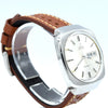 1975 Omega Genève Automatic Large Day/Date Model 166.0170 with Silvered Dial in Stainless Steel with Hooded Lugs