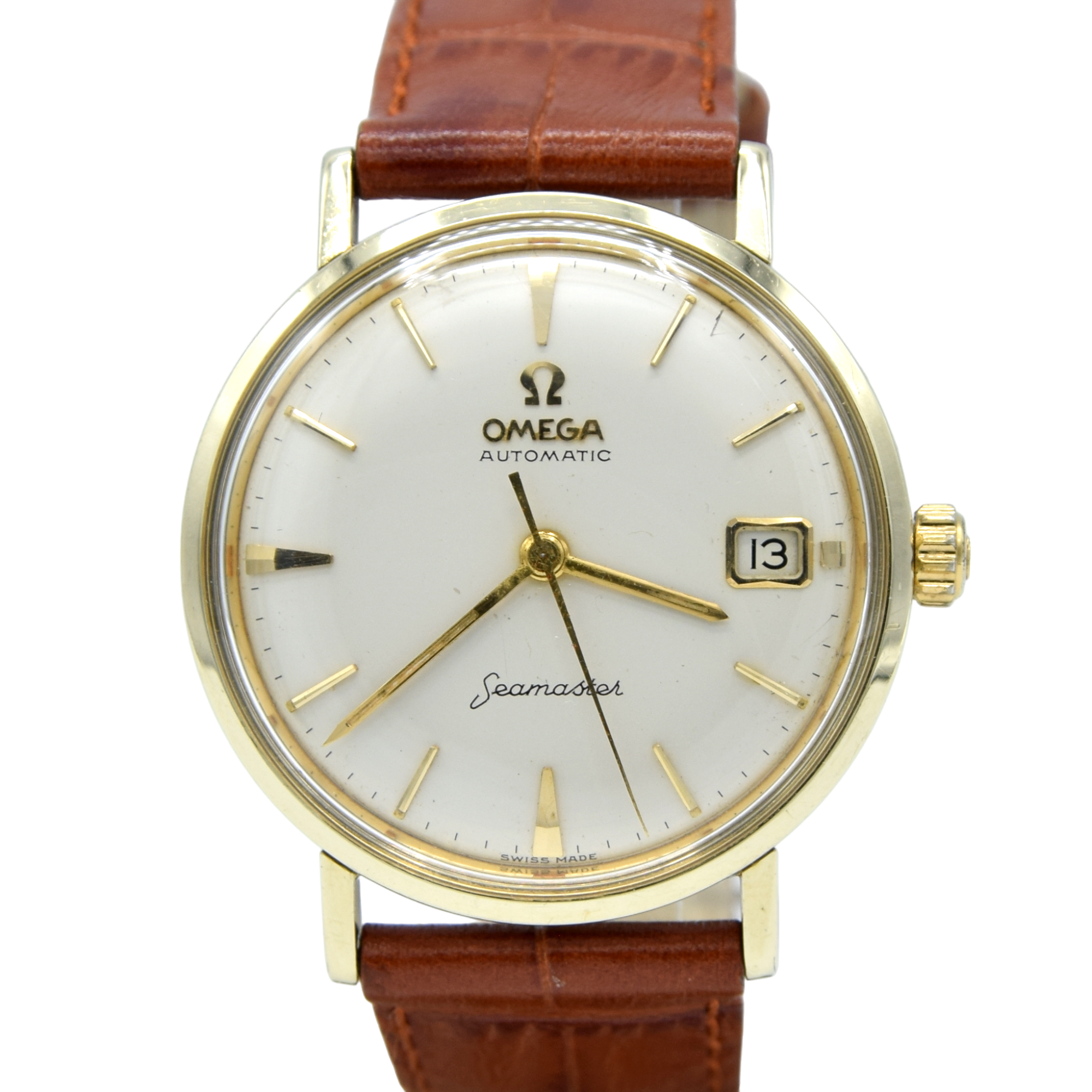 1961 Omega Seamaster Automatic Date Model 14770 in Stainless Steel and Gold Pre DeVille
