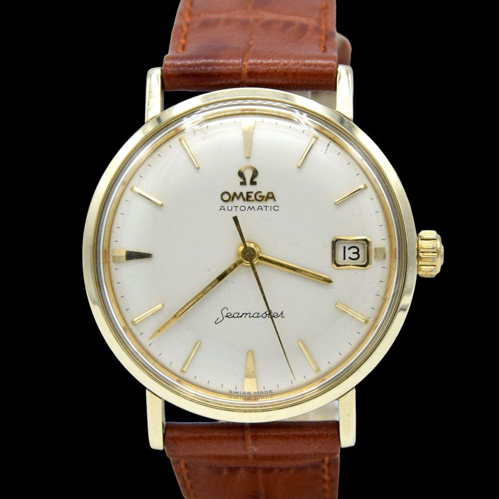 1961 Omega Seamaster Automatic Date Model 14770 in Stainless Steel and Gold Pre DeVille