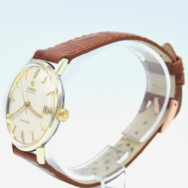 1961 Omega Seamaster Automatic Date Model 14770 in Stainless Steel and Gold Pre DeVille