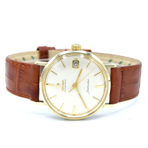 1961 Omega Seamaster Automatic Date Model 14770 in Stainless Steel and Gold Pre DeVille