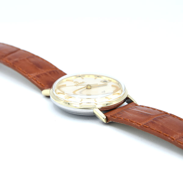 1961 Omega Seamaster Automatic Date Model 14770 in Stainless Steel and Gold Pre DeVille