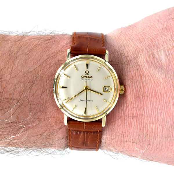 1961 Omega Seamaster Automatic Date Model 14770 in Stainless Steel and Gold Pre DeVille