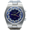 1970s Camy Geneve Alarm Date Model 7809 with Blue Dial in Stainless Steel on Bracelet