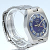 1970s Camy Geneve Alarm Date Model 7809 with Blue Dial in Stainless Steel on Bracelet