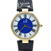 1980 Alfred Dunhill silver 925 sterling 'Blue Bulls eye' swiss quartz dress Wristwatch with strap - buckle - box