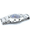 1970s Camy Geneve Alarm Date Model 7809 with Blue Dial in Stainless Steel on Bracelet
