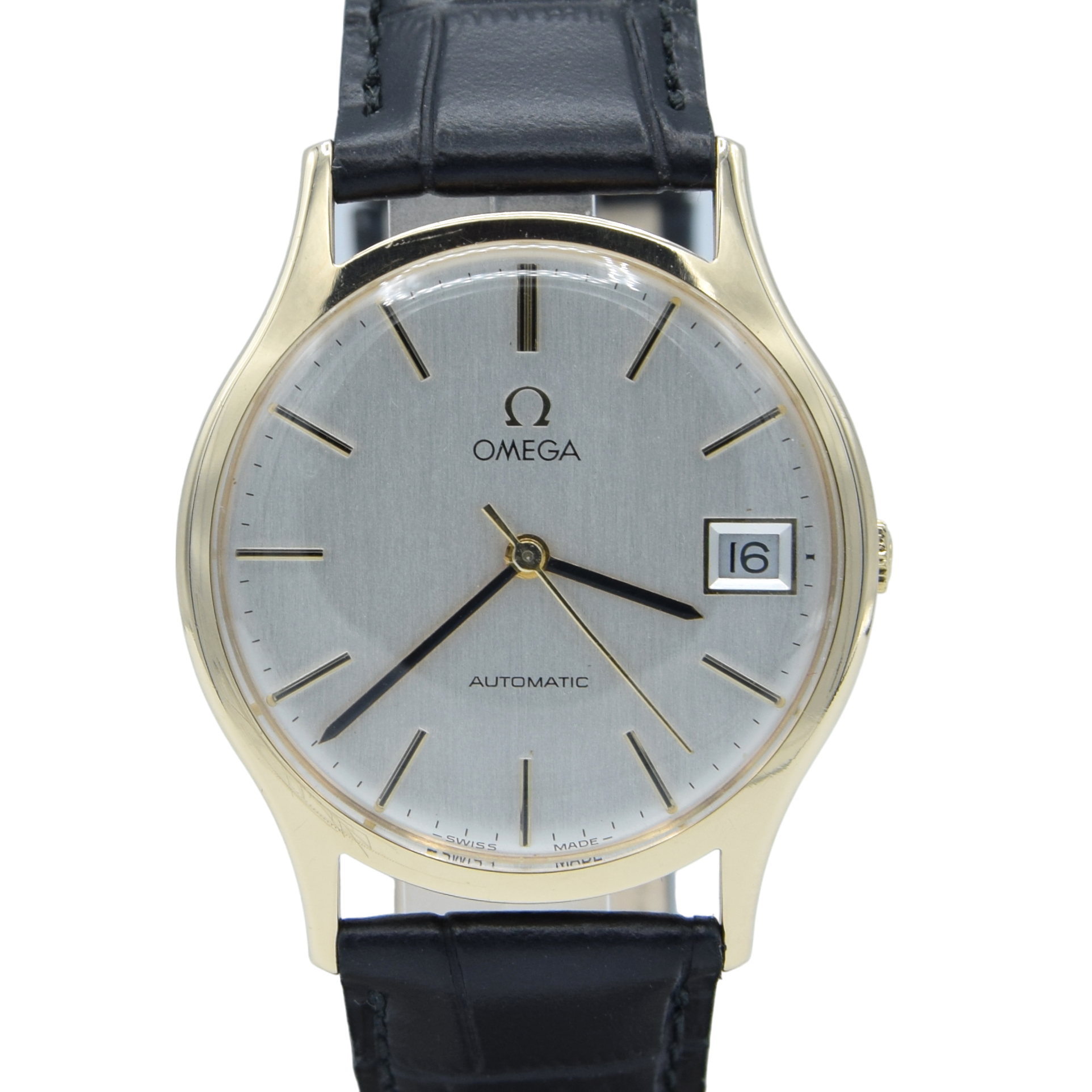 1976 Omega automatic Dress Watch Box set in Solid 9ct Gold English Case Model 162422