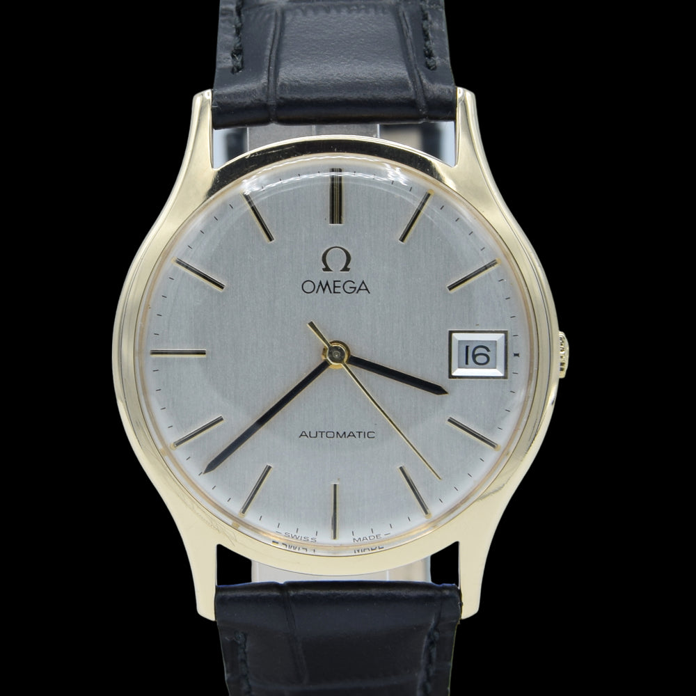 1976 Omega automatic Dress Watch Box set in Solid 9ct Gold English Case Model 162422