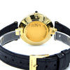 1980 Alfred Dunhill silver 925 sterling 'Blue Bulls eye' swiss quartz dress Wristwatch with strap - buckle - box