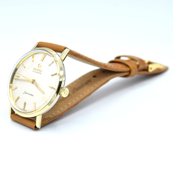 1959 Omega Seamaster automatic Immaculate Model 14765 in Stainless Steel and Gold Pre DeVille