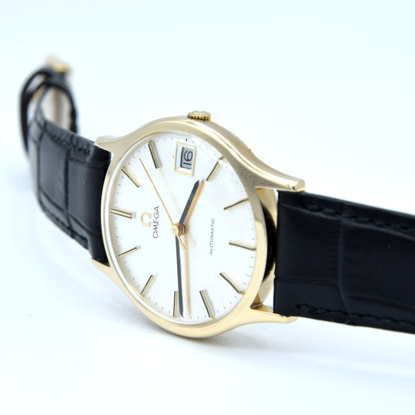 1976 Omega automatic Dress Watch Box set in Solid 9ct Gold English Case Model 162422