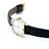 1984 Ladies Omega petite Tonneau wristwatch in Solid 9ct Gold with strap - Buckle - Box