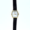 1984 Ladies Omega petite Tonneau wristwatch in Solid 9ct Gold with strap - Buckle - Box