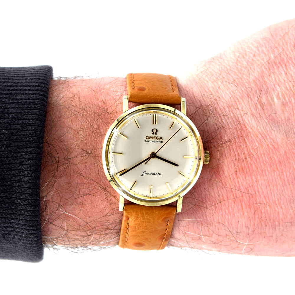 1959 Omega Seamaster automatic Immaculate Model 14765 in Stainless Steel and Gold Pre DeVille