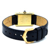 Cartier Ladies classic Vintage Tank Mechanical Manual Wind watch with Black Onyx-Type Dial