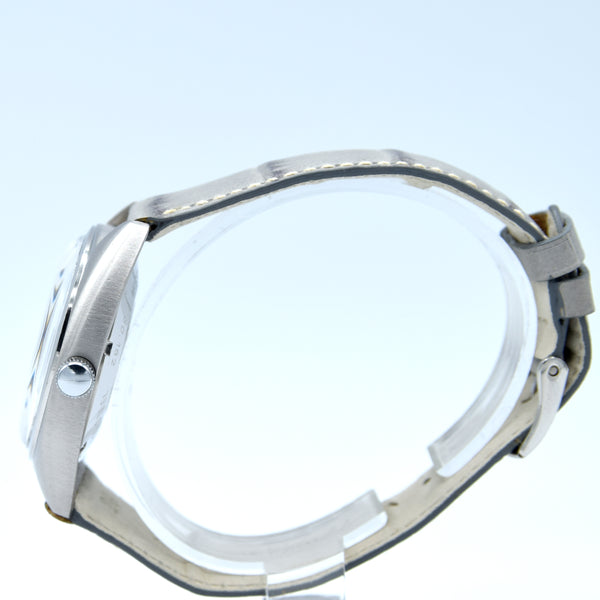 1960s Bucherer 1888 Automatic swiss classic wristwatch with Graphite dial in Stainless Steel