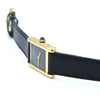 Cartier Ladies classic Vintage Tank Mechanical Manual Wind watch with Black Onyx-Type Dial