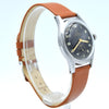 1940s Swiss Sigma military style wristwatch with stunning original gloss black Arabic dial
