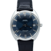 1969 Omega automatic cosmic date Model 166.02 in Stainless Steel Monocoque case with blue dial