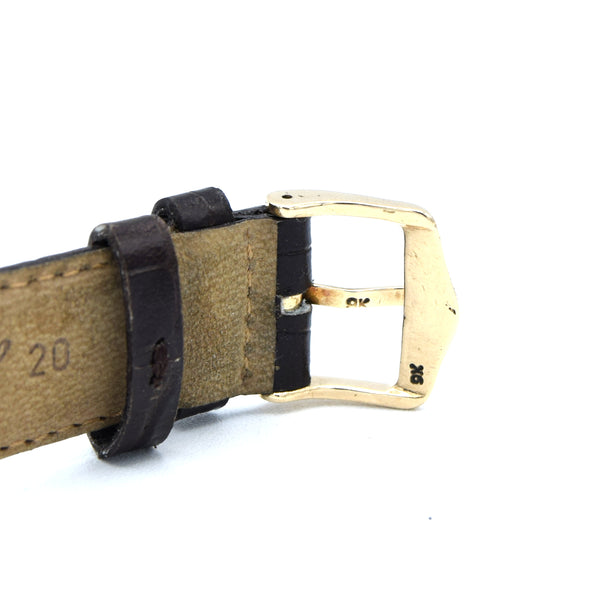 1928 Longines super rare and special Art Deco solid 18k two colour gold tank watch cal 8.28