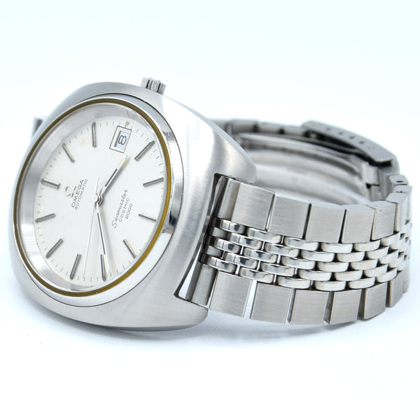 1972 Large Seamaster Cosmic 2000 Automatic Date Date Model 166.132 silvered dial on Bracelet
