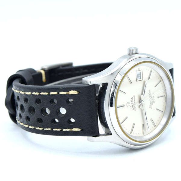 1973 Omega Large 38mm Seamaster Cosmic 2000 Automatic Date Model 166.128 with Silvered Dial
