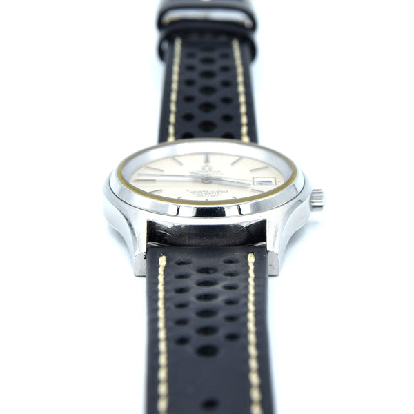 1973 Omega Large 38mm Seamaster Cosmic 2000 Automatic Date Model 166.128 with Silvered Dial