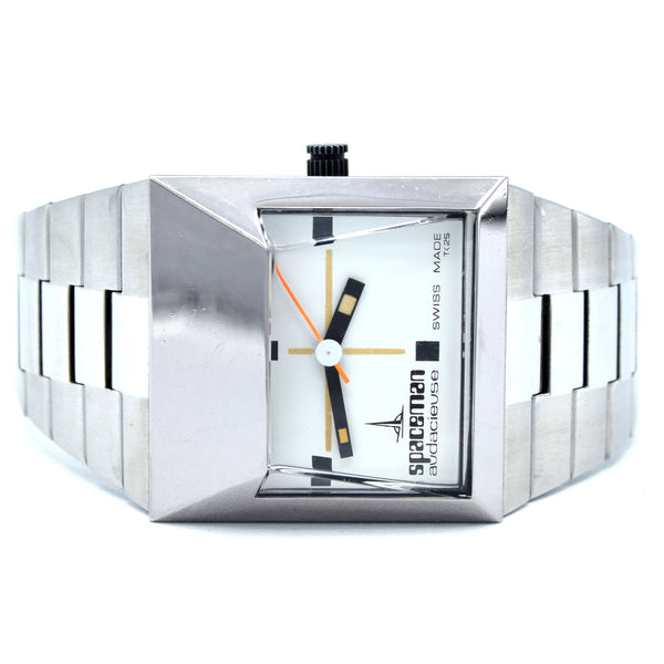 1974 Spaceman Audacieuse White dial original wristwatch designed by Andre Le Marquand