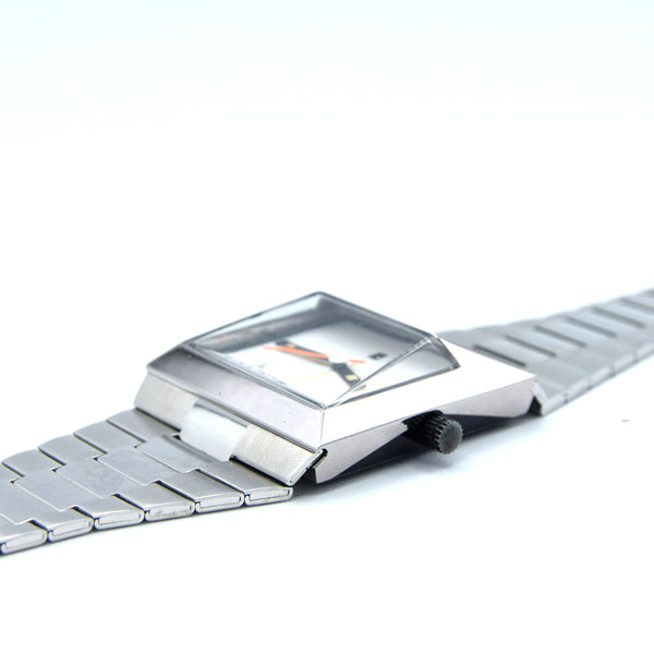 1974 Spaceman Audacieuse White dial original wristwatch designed by Andre Le Marquand