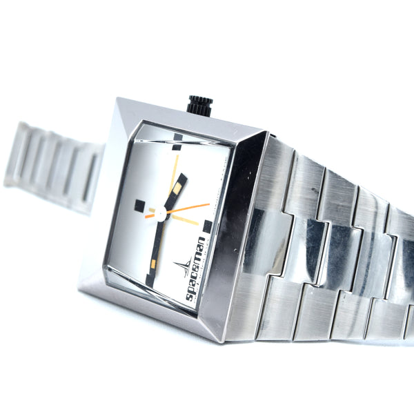 1974 Spaceman Audacieuse White dial original wristwatch designed by Andre Le Marquand