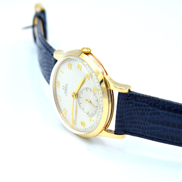 1949 Omega automatic watch in 9ct Gold with stunning original Arabic numerals bumper caliber