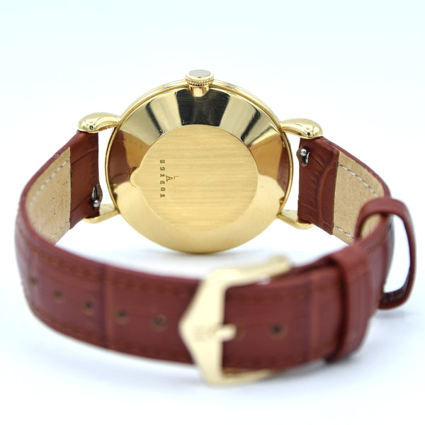 1948 Jaeger-LeCoultre Solid 18ct Gold Dress Watch with Original Patina Dial & Teardrop Lugs
