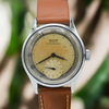 1947 Tissot Anti-Magnetic Manual Wind Wristwatch Model 6445-5 with Original Two Tone Radial Arabic Numeral Dial in steel