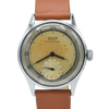 1947 Tissot Antimagnetique Manual Wind Wristwatch Model 6445-5 with Original Two Tone Radial Arabic Numeral Dial in steel