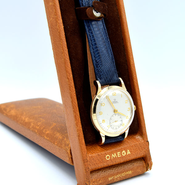1949 Omega automatic watch in 9ct Gold with stunning original Arabic numerals bumper caliber