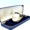 1979 Garrard Automatic Date Wristwatch in solid 9ct Gold with Original Box
