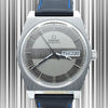1969 Omega sharp Rare 'Barcode Dial' Automatic Day/Date in Stainless Steel Model 166.0141