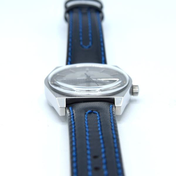1969 Omega sharp Rare 'Barcode Dial' Automatic Day/Date in Stainless Steel Model 166.0141