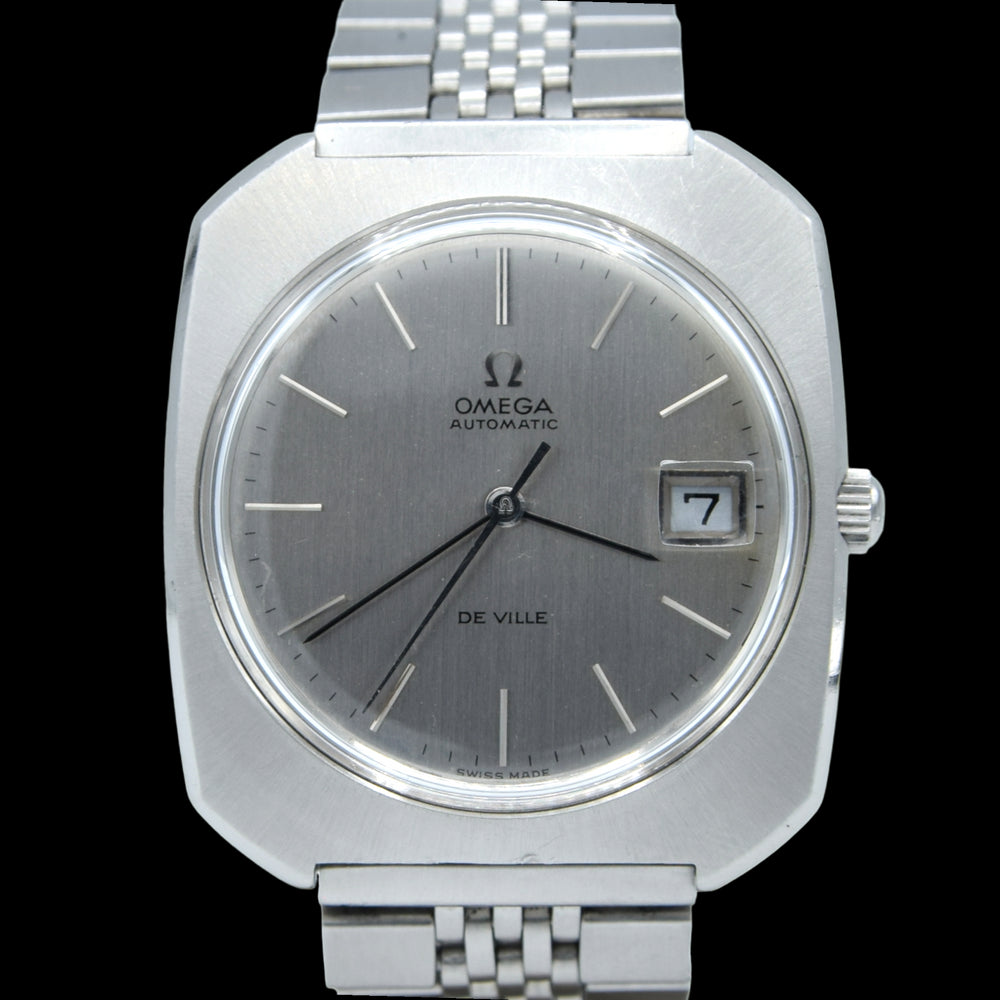 1970 Omega De Ville large octagonal Automatic watch model 166.085 in Steel on Bracelet
