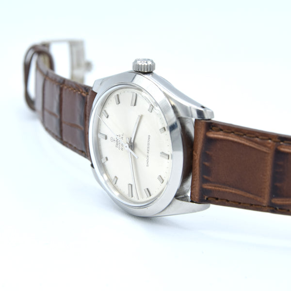 1965 Tudor Oyster Royal Wristwatch Model 7984 with Satin Silvered Dial in Stainless Steel 34mm