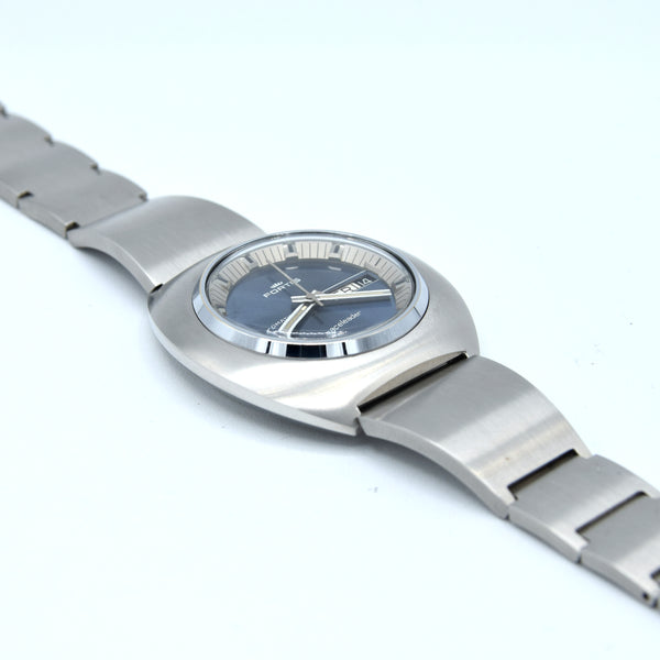 1970s Fortis blue Day Date automatic