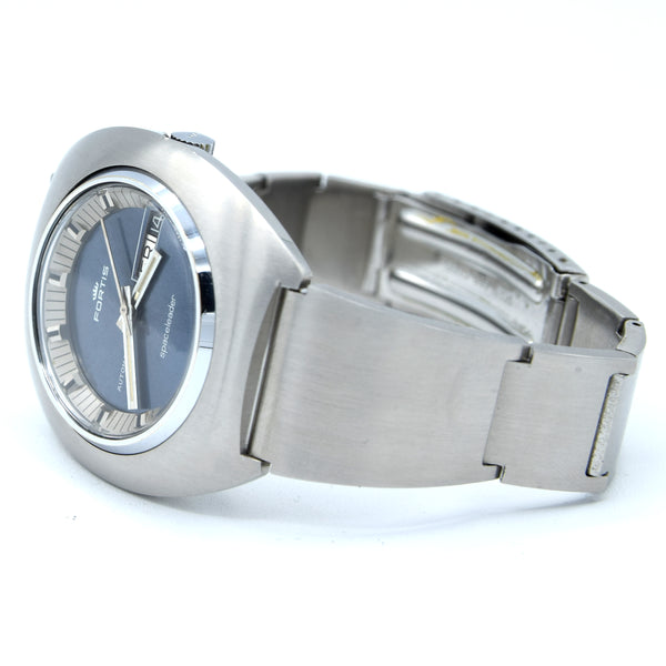 1970s Fortis blue Day Date automatic
