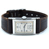 1936 Rare Omega model Ck944 Deco Rectangular Wristwatch in Staybrite steel curved case