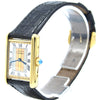 1990s Cartier Must De Tank with Rare "Trinity" Tri-Colour Dial in Vermeil 925 Sterling Silver Gilt with Box and Buckle