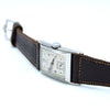 1936 Rare Omega model Ck944 Deco Rectangular Wristwatch in Staybrite steel curved case