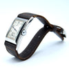 1936 Rare Omega model Ck944 Deco Rectangular Wristwatch in Staybrite steel curved case