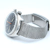 1969 Omega Chronostop Genéve Date Model 146.009 with Grey Dial in Stainless Steel on omega mesh bracelet