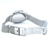 1969 Omega Chronostop Genéve Date Model 146.009 with Grey Dial in Stainless Steel on omega mesh bracelet